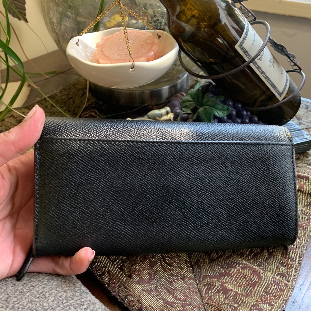 Authentic COACH 1941 Leather envelope snap flap bear wallet - Picture 5 of 15